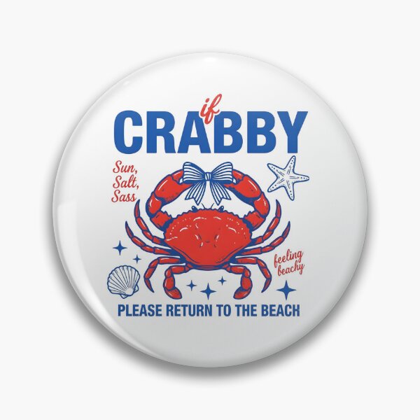 Item preview, If Crabby Please Return To The Beach T-Shirt  Funny Salty Sun Sassy Crab Humor  Summer Vacation Gift designed and sold by Shivartdesign36.