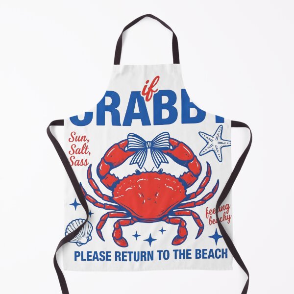 Item preview, If Crabby Please Return To The Beach T-Shirt  Funny Salty Sun Sassy Crab Humor  Summer Vacation Gift designed and sold by Shivartdesign36.