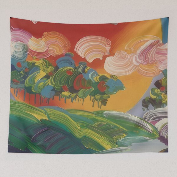 Item preview, peter max (28) - Peter Max Style Psychedelic Pop Art — Bold Colors Cosmic Retro 60s Print designed and sold by KirstenShShop.