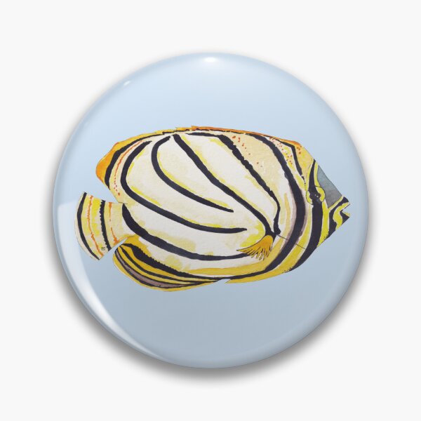 Item preview, MEYERS BUTTERFLYFISH-Chaetodon meyeri designed and sold by BEATRIZ ABAITUA.