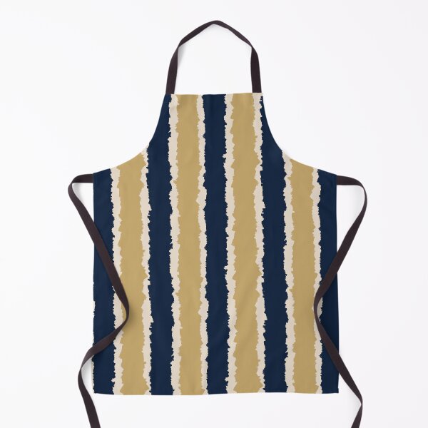 Item preview, Mustard Yellow and Deep Indigo Torn Edge Stripe Pattern designed and sold by DapperStudioByL.
