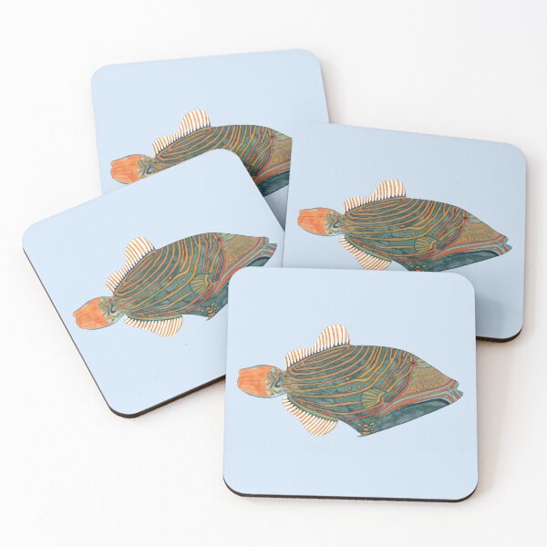 Item preview, ORANGE LINED TRIGGERFISH-Balistapus undulatus designed and sold by BEATRIZ ABAITUA.
