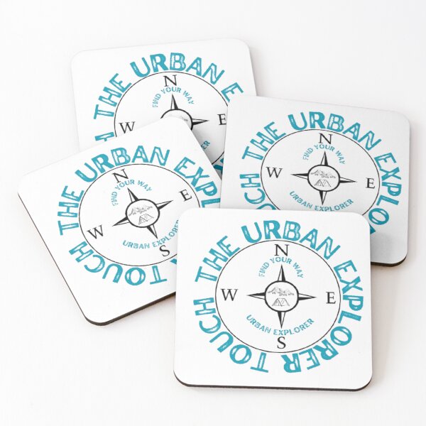 Item preview, The Urban Explorer Compass Mountain Design | Adventure Travel Nature T-Shirt & Sticker designed and sold by The Urban Explorer.