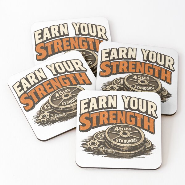 Item preview, Earn Your Strength Gym Motivation designed and sold by athenaVart.