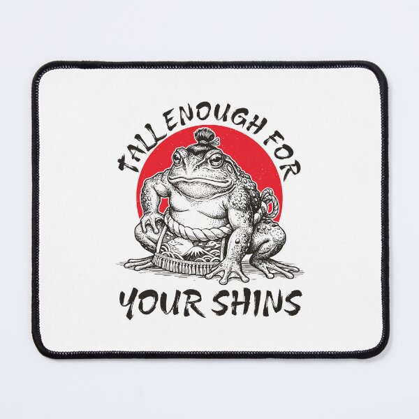 Item preview, Tall Enough For Your Shins Funny Frog Sumo Wrestler Humor designed and sold by gunaone-design.