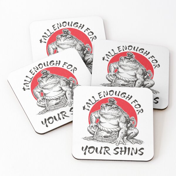 Item preview, Tall Enough For Your Shins Funny Frog Sumo Wrestler Humor designed and sold by gunaone-design.