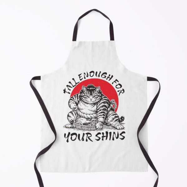 Item preview, Tall Enough For Your Shins Funny Cat Sumo Wrestler designed and sold by gunaone-design.