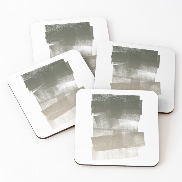 Item preview, Swatch Sample Textured Monoprint - Pine to Dove Gradient designed and sold by Irene Estelle.