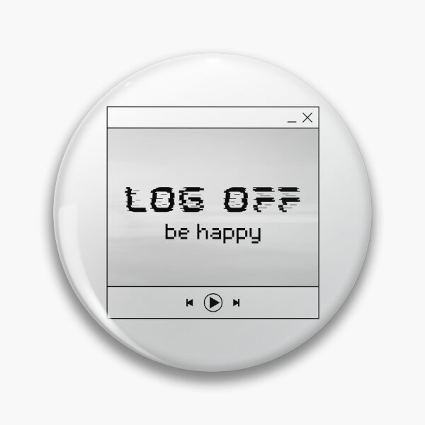 Item preview, log off, be happy // y2k aesthetic designed and sold by zlivy.