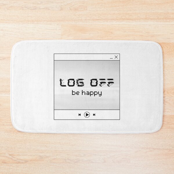 Item preview, log off, be happy // y2k aesthetic designed and sold by zlivy.