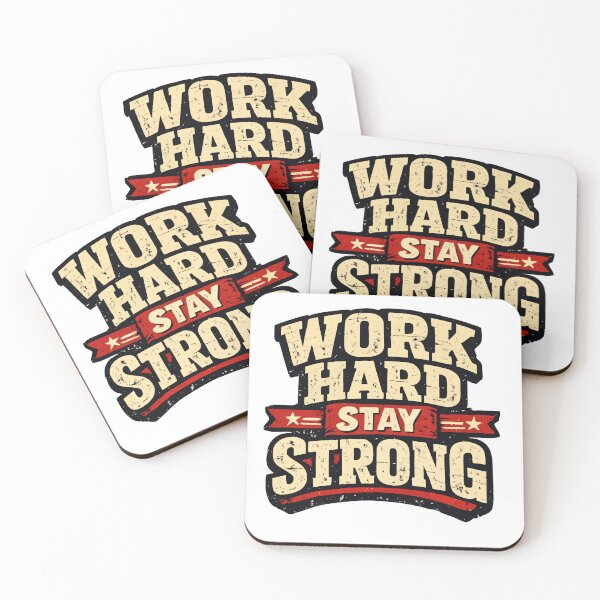 Item preview, Work Hard Stay Strong Gym Motivation designed and sold by athenaVart.