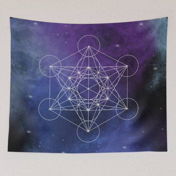 Item preview, ✨ Metatron's Cube – Sacred Cosmic Geometry designed and sold by Herami.