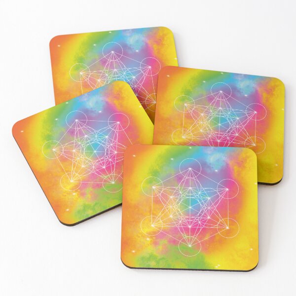 Item preview, ✨ Sacred Geometry – Rainbow Metatron's Cube designed and sold by Herami.