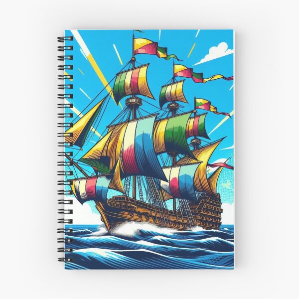 Item preview, Colorful Sailing Ship – Ocean Adventure designed and sold by Dogandesighn.