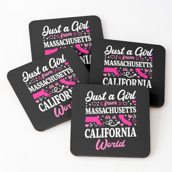 Item preview, Just A Girl From Massachusetts In A California World - Funny Relocation Quote designed and sold by Ali-printshop.
