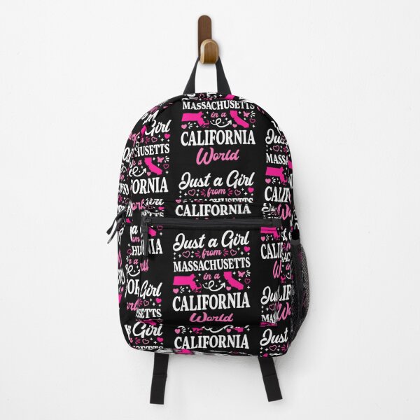 Item preview, Just A Girl From Massachusetts In A California World - Funny Relocation Quote designed and sold by Ali-printshop.