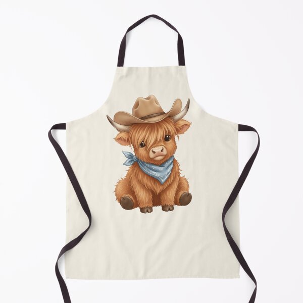 Item preview, Cute Cowboy Highland Cow Illustration designed and sold by HumTumMe.
