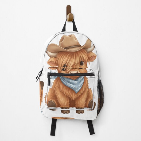 Item preview, Cute Cowboy Highland Cow Illustration designed and sold by HumTumMe.