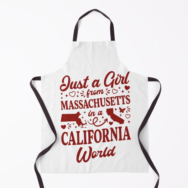 Item preview, Just A Girl From Massachusetts In A California World - Funny Relocation Quote designed and sold by Ali-printshop.
