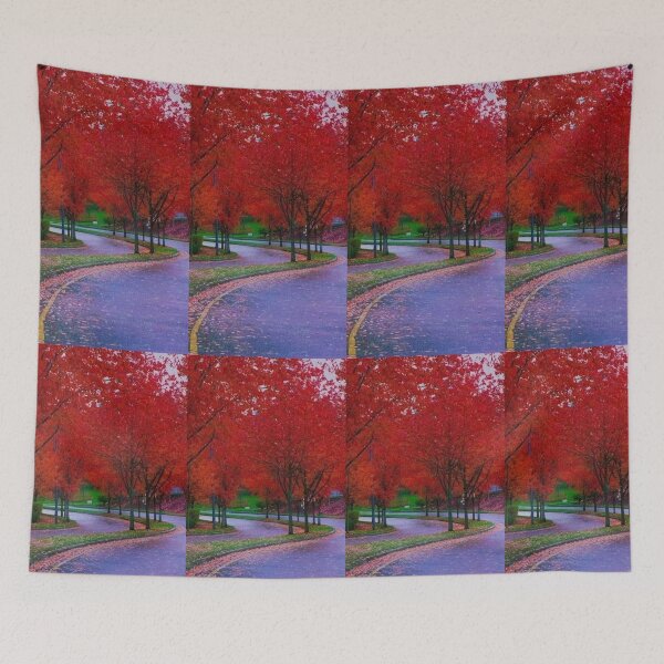 Item preview, Crimson Maple Trees and Winding Road designed and sold by GUINewAlex.
