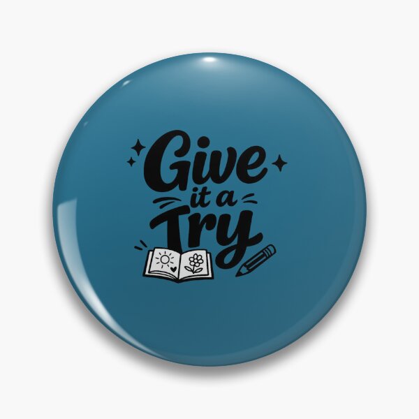 Item preview, Give It a Try – Motivational Kids Typography Design designed and sold by annenambiro.