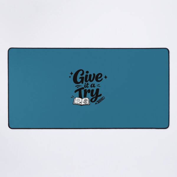 Item preview, Give It a Try – Motivational Kids Typography Design designed and sold by annenambiro.