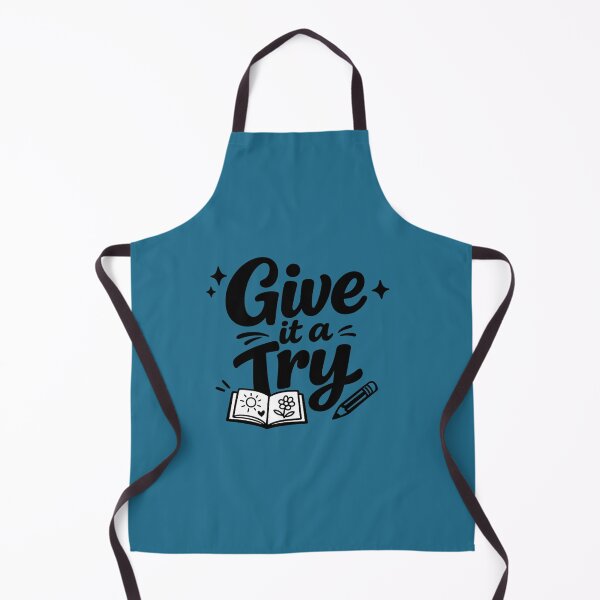 Item preview, Give It a Try – Motivational Kids Typography Design designed and sold by annenambiro.