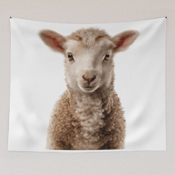 Item preview, Adorable Baby Sheep for Cute Sheep lovers designed and sold by LazyOwlStore.