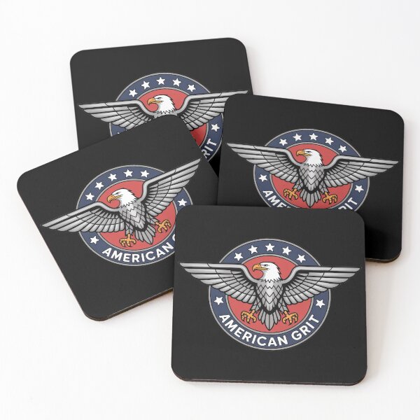 Item preview, American Grit Eagle Emblem Vintage Patriotic Badge Design designed and sold by OldGloryForge.