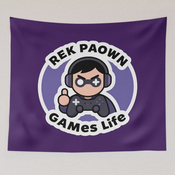 Item preview, Respawn Game Life – Minimalist Gamer Quote Sticker designed and sold by MerlinWear.