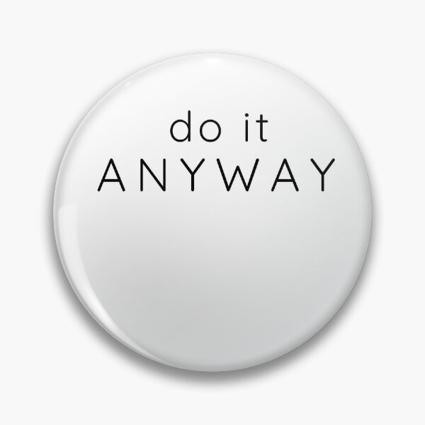 Item preview, Do It Anyway – Minimal Discipline Motivation Quote designed and sold by Lynn Creates.