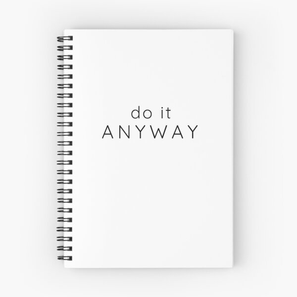 Item preview, Do It Anyway – Minimal Discipline Motivation Quote designed and sold by Lynn Creates.