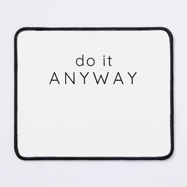 Item preview, Do It Anyway – Minimal Discipline Motivation Quote designed and sold by Stillpath Co..