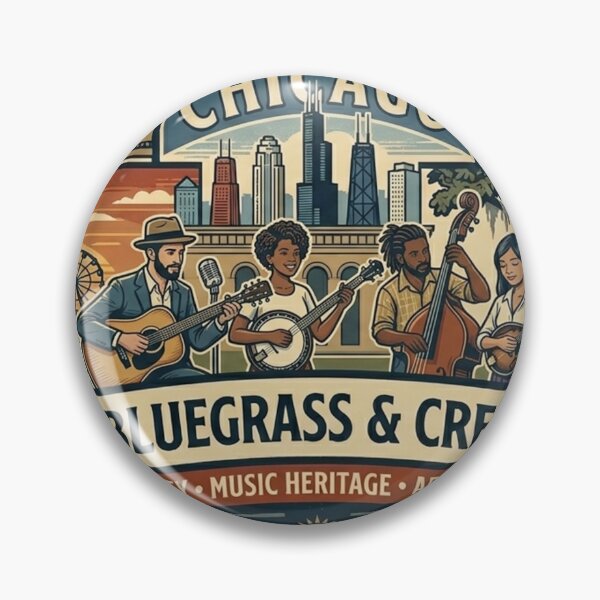 Item preview, Chicago - Bluegrass & Creative Arts designed and sold by 337Shirts.