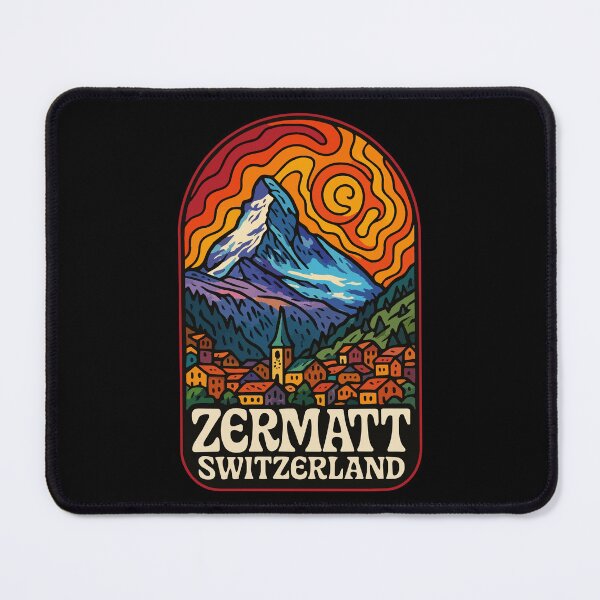 Item preview, Zermatt Switzerland Trippy Art Travel designed and sold by TomFrontierArt.