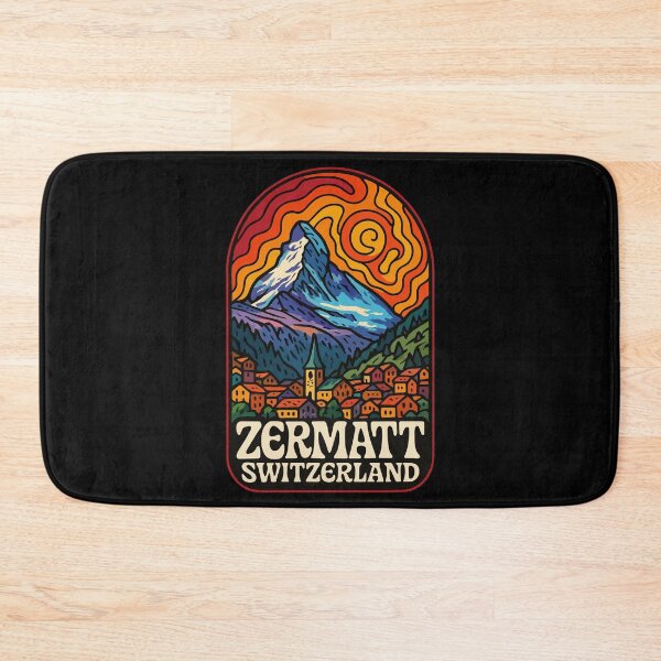 Item preview, Zermatt Switzerland Trippy Art Travel designed and sold by TomFrontierArt.