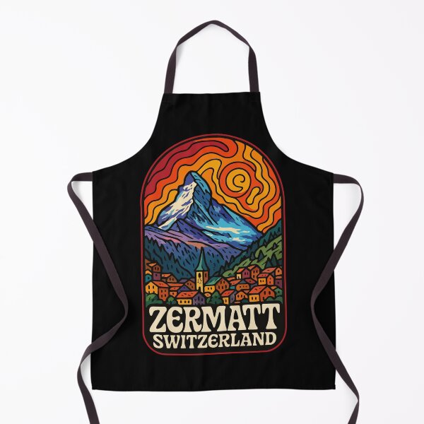 Item preview, Zermatt Switzerland Trippy Art Travel designed and sold by TomFrontierArt.
