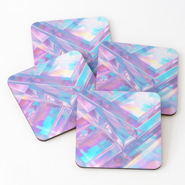 Item preview, Neon Holographic Glass Art designed and sold by Nika Art Studio.