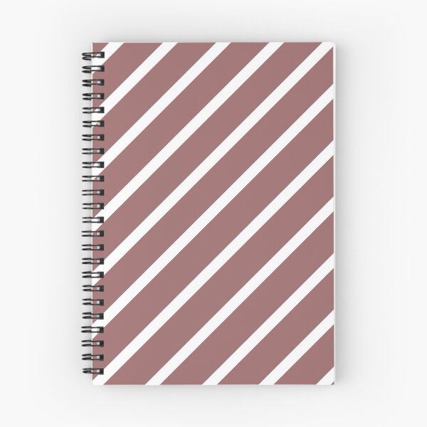 Item preview, MARSALA PINK- BROWN AND WHITE DIAGONAL STRIPES DESIGN  designed and sold by ozcushionstoo.