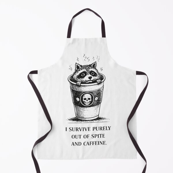 Item preview, Anxiety Raccoon Coffee Meme – I Survive Out Of Spite And Caffeine Funny Trash Panda designed and sold by Region.
