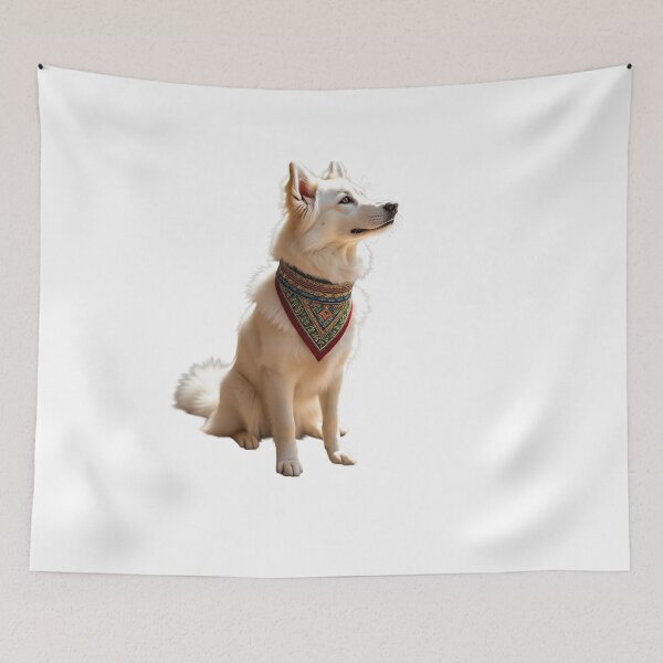 Item preview, Moroccan Style Dog with Traditional Bandana designed and sold by Hafcishop.