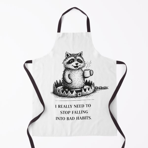 Item preview, Anxiety Raccoon Trap Meme – I Need To Stop Falling Into Bad Habits designed and sold by Region.