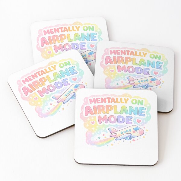 Item preview, Mentally On Airplane Mode Sticker – Funny Anti Social Aesthetic Sticker designed and sold by CutePlix.