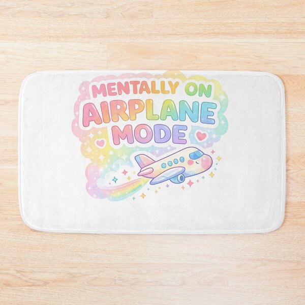 Item preview, Mentally On Airplane Mode Sticker – Funny Anti Social Aesthetic Sticker designed and sold by CutePlix.