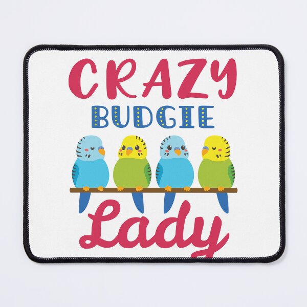 Item preview, Crazy Budgie Lady Parakeet Women designed and sold by jaygo.