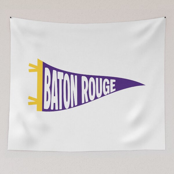 Item preview, Baton Rouge Vintage Sport Pennant designed and sold by Sparkledust Creations.