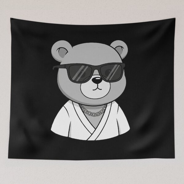 Item preview, Cool Bear in Sunglasses Cartoon   designed and sold by Junglenimals.