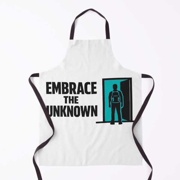 Item preview, Embrace The Unknown Minimalist Backpacker Doorway Silhouette designed and sold by FunFitLife Studio.