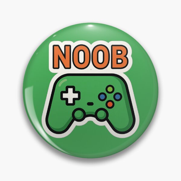Item preview, Noob Gamer – Funny Gaming Meme Minimalist Sticker designed and sold by MerlinWear.