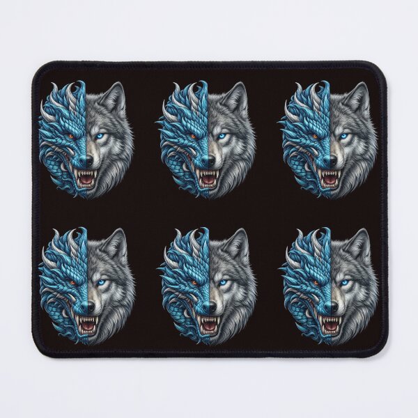 Item preview, Dragon Wolf Split Face Design designed and sold by Carftastic.